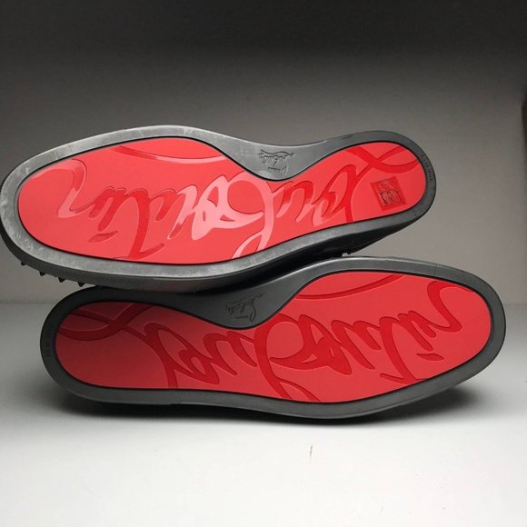 Christian Louboutin Men Louis Spike Orlato Flat US14.5 EU47.5 Grey Fusain Suede main image 10